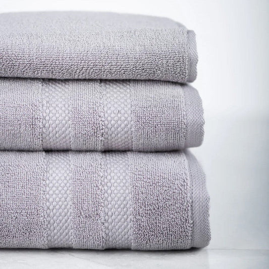Bamboo/Cotton 3-Piece Bath Towels Set bamboo towels Ash Grey - SHOO-FOO, comfort of natural fibers