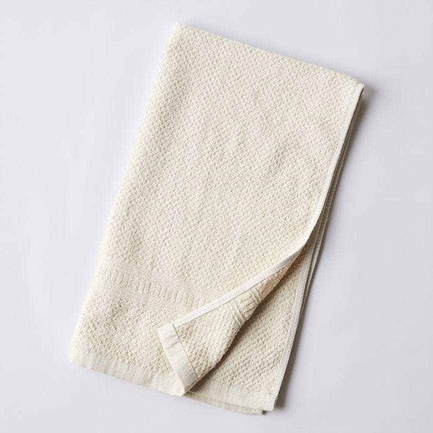 Woven Hemp Hand Towels | Bundle of 2 | 55% Hemp 45% Organic Cotton Towels Natural: Undyed + Unbleached - SHOO-FOO, comfort of natural fibers