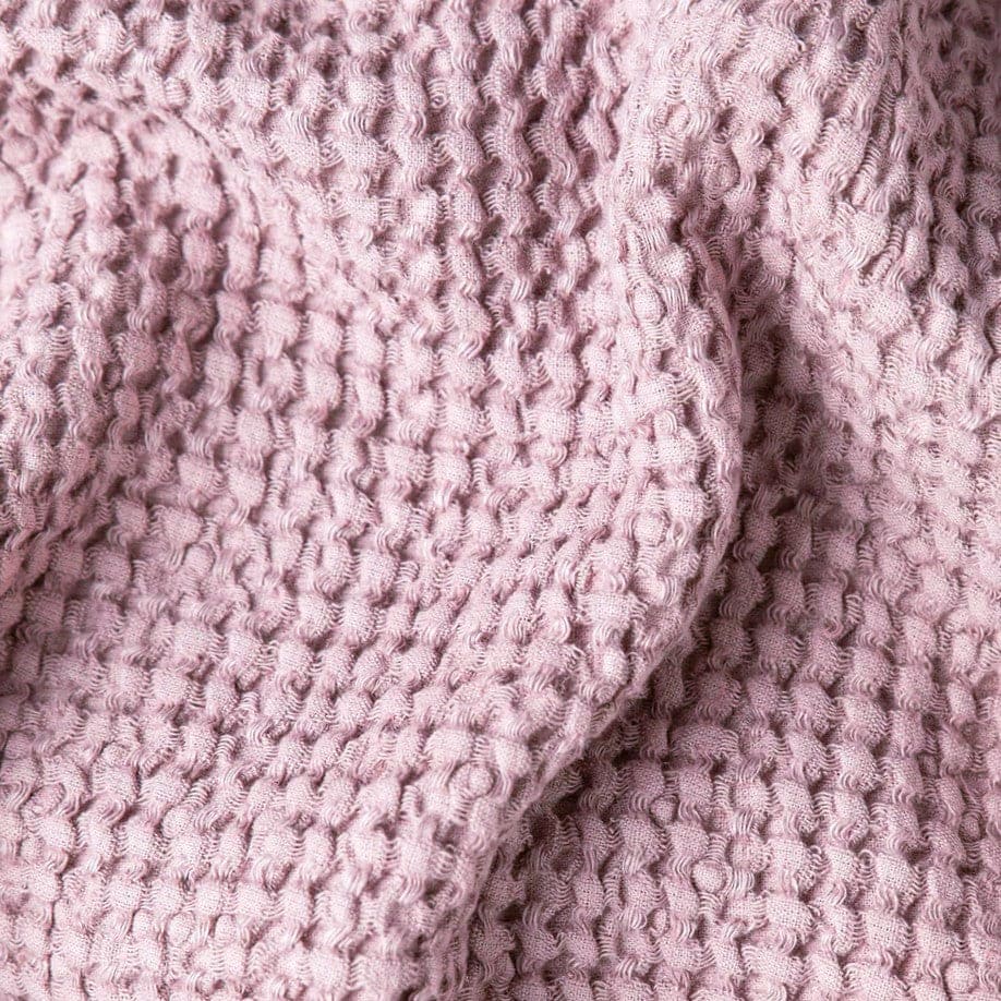 Flax Linen Wafle Bath Towel Set (3-pcs) | Woodrose Linen Waffle Towels Woodrose - SHOO-FOO, comfort of natural fibers