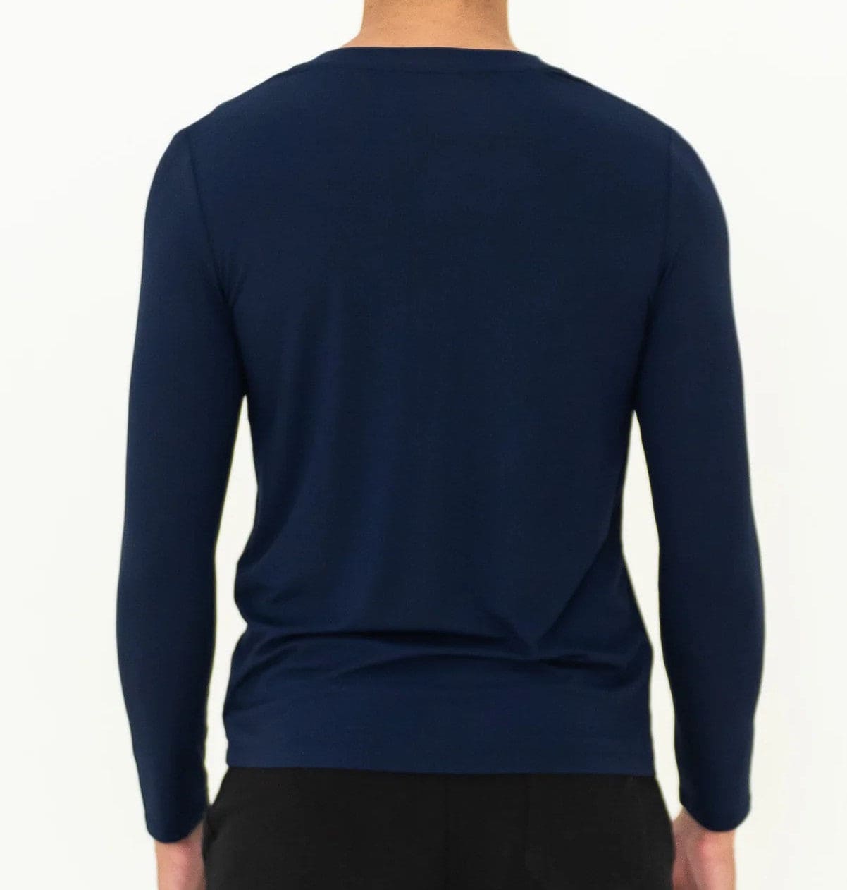 Bamboo Long Sleeve Tee for Men long sleeve tee Black / Small - SHOO-FOO, comfort of natural fibers