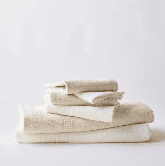 Hemp Spa Towel Set | 55% Hemp 45% Organic Cotton Towels White: Undyed + Bleached - SHOO-FOO, comfort of natural fibers