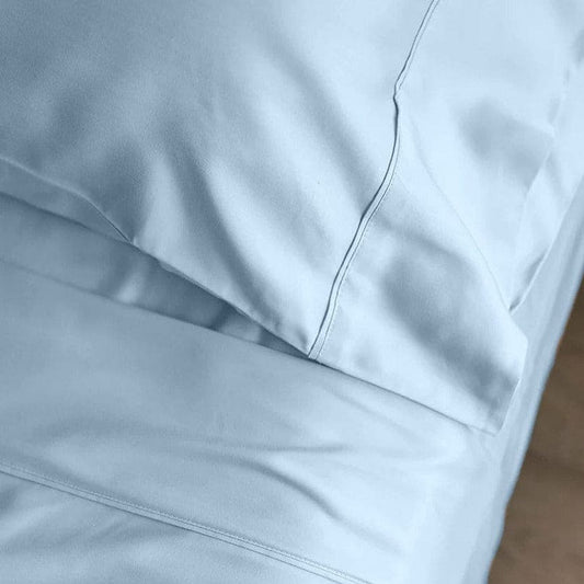 Bamboo Pillowcases 100% | Satin Weave | 400 TC | Various Colours Bamboo Pillowcases Blue Sky / Standard/Queen (pair) - SHOO-FOO, comfort of natural fibers