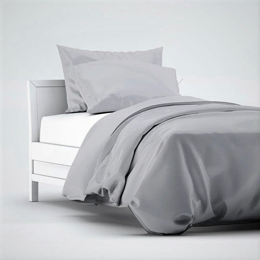 Bamboo Duvet Cover Set 100% | Satin Weave | 400 TC | Various Colors Bamboo Sheets Set Grey Owl / full/double - SHOO-FOO, comfort of natural fibers