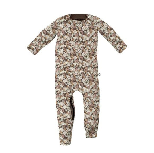 Bamboo Baby Footie - Convertible bamboo baby clothing 9-12 M / Garden - SHOO-FOO, comfort of natural fibers