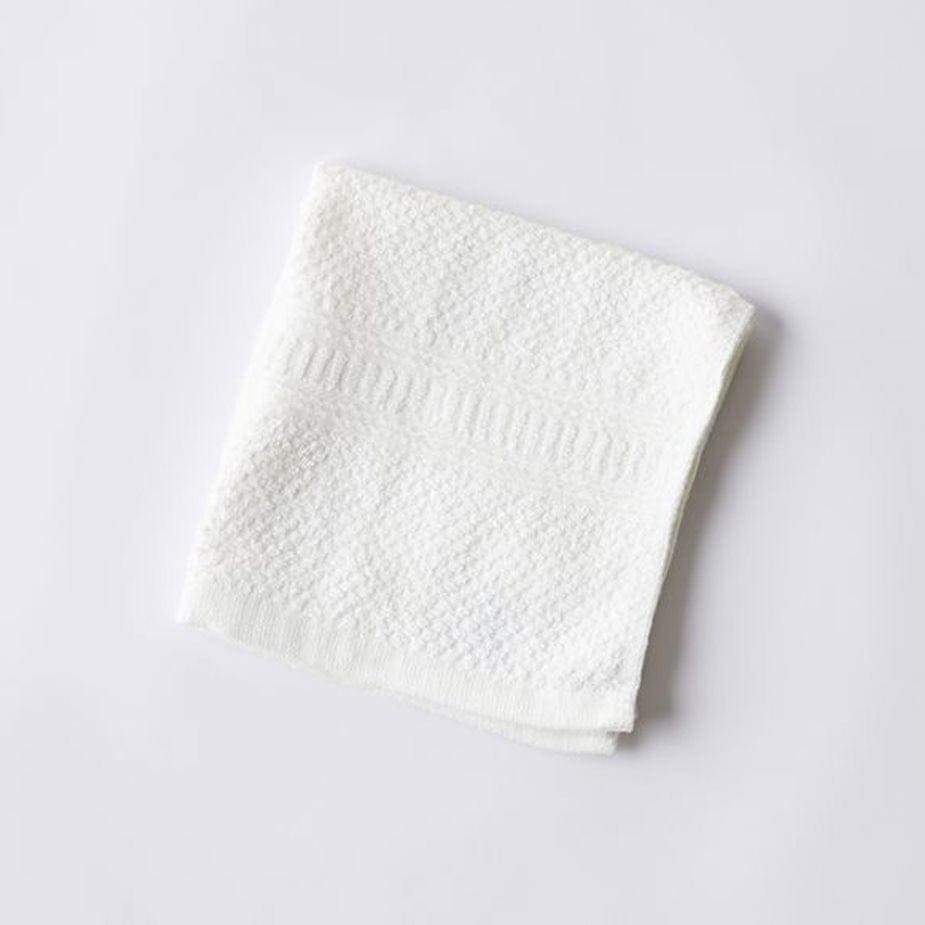 Hemp Washcloths - Bundle of 2 - 55% Hemp 45% Organic Cotton Towels White: Undyed + Bleached - SHOO-FOO, comfort of natural fibers