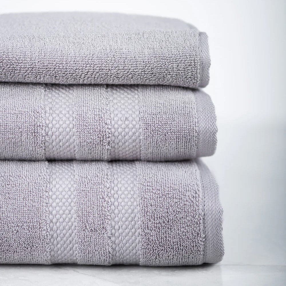 Bamboo/Cotton 3-Piece Bath Towels Set bamboo towels Ash Grey - SHOO-FOO, comfort of natural fibers