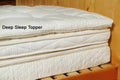 Organic Quilted Wool Mattress Topper Mattress Twin / Deep Sleep Topper - SHOO-FOO, comfort of natural fibers