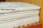Organic Quilted Wool Mattress Topper Mattress Twin / Deep Sleep Topper - SHOO-FOO, comfort of natural fibers