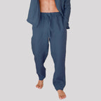 Men's Pure Flax Linen Pajama Set