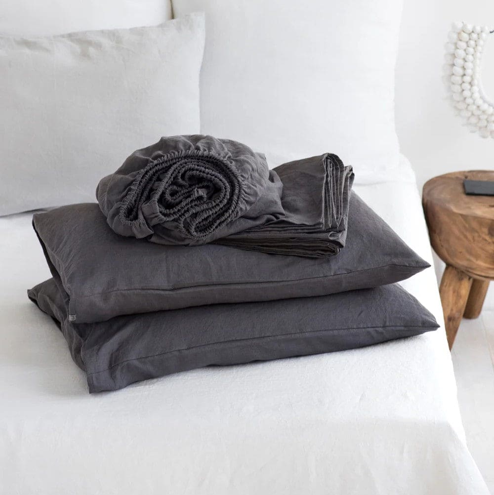 Linen Roots Sheets Flax Linen Bed Sheets Set - Choice of Colors & Depth - SHOO-FOO – SHOO ...