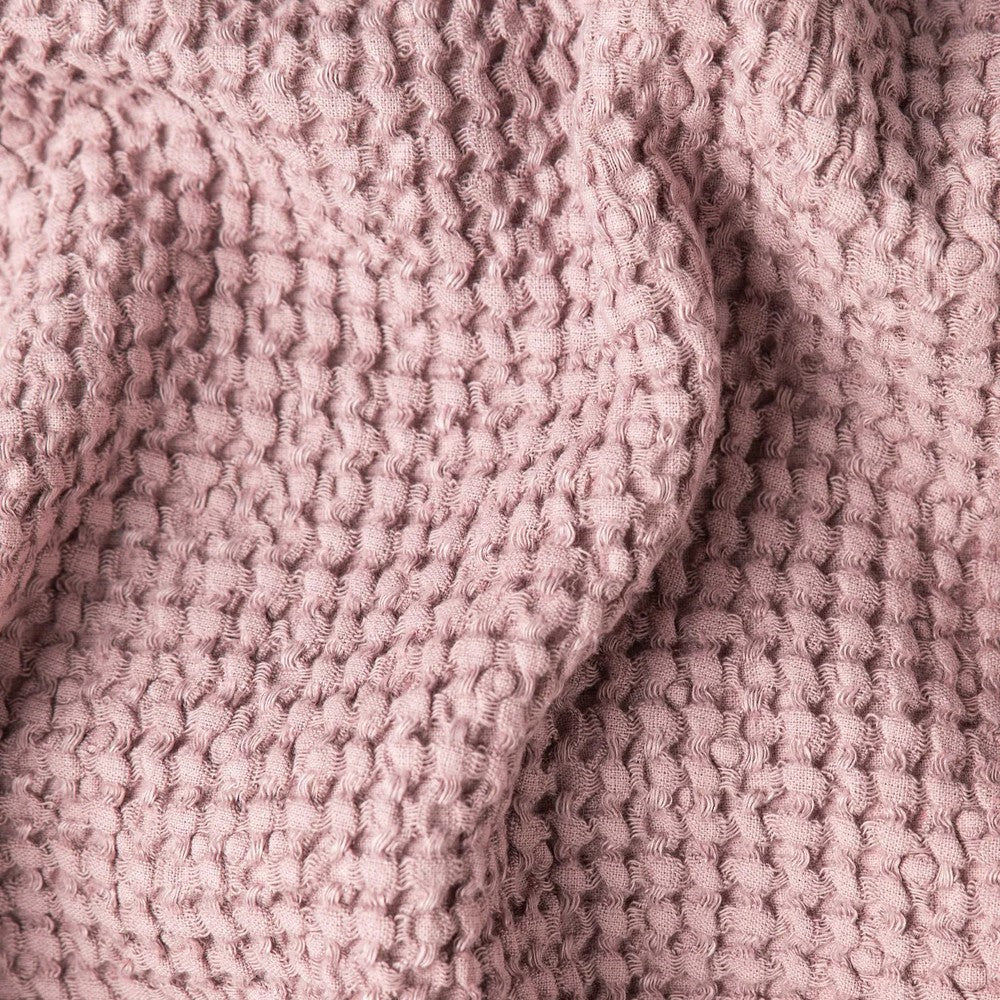 Women's Waffle Flax Linen Hooded Robe - Soft and Lightweight