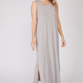 Bamboo Sleeveless Nightdress Loungewear Ash Grey / Small - SHOO-FOO, comfort of natural fibers