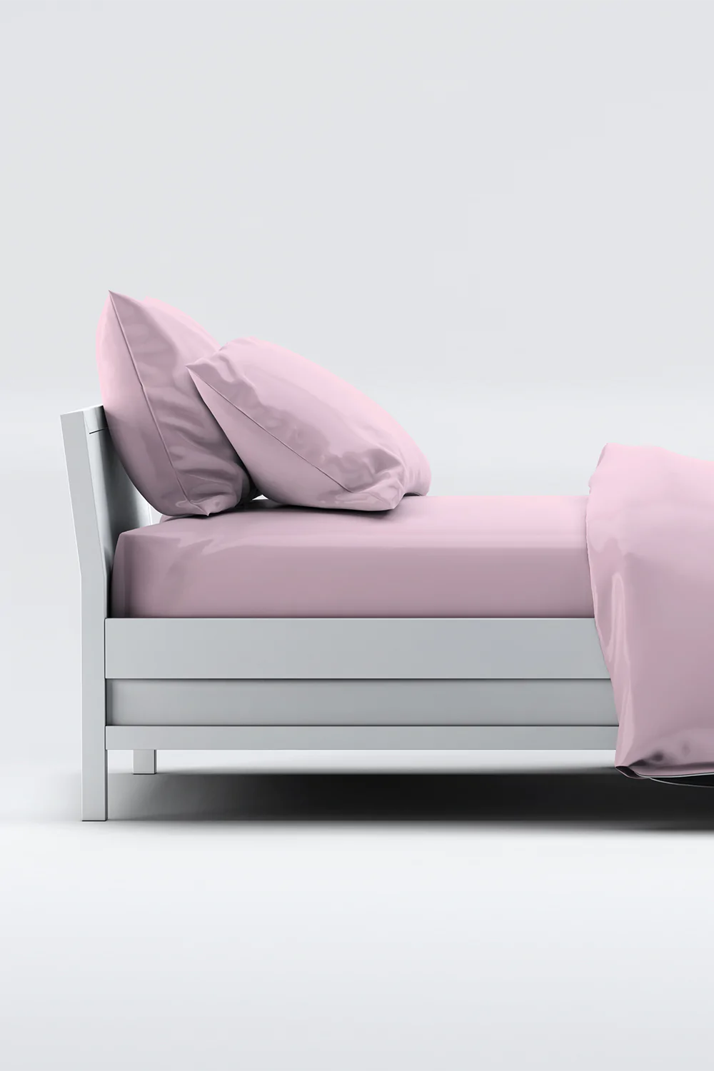 bamboo sheets set in pale rose color