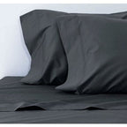 Bamboo Duvet Cover Set - Satin Weave - 400 TC - Various Colors Bamboo Sheets Set Charcoal / full/double - SHOO-FOO, comfort of natural fibers