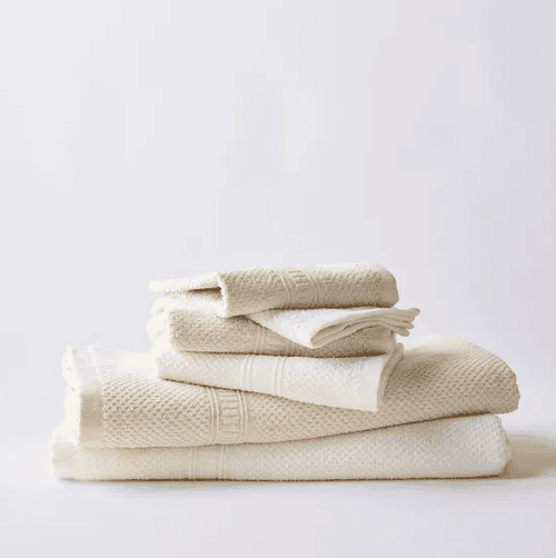 Hemp Bath Towels Set - 55% Hemp - 45% Organic Cotton Towels White: Undyed + Bleached - SHOO-FOO, comfort of natural fibers