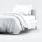 Bamboo Duvet Cover Set 100% | Satin Weave | 400 TC | Various Colors Bamboo Sheets Set White / full/double - SHOO-FOO, comfort of natural fibers