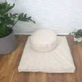 Meditation Cushion Set - Zafu + Zabuton Cushions - Buckwheat Hulls Yoga accessories Default Title - SHOO-FOO, comfort of natural fibers