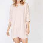 Bamboo 3/4 Sleeve Nightshirt | Elegance and comfort Loungewear Sterling Blue / Small - SHOO-FOO, comfort of natural fibers
