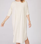 Bamboo Lounge Shirt or Nightgown Loungewear Sterling Blue / Small - SHOO-FOO, comfort of natural fibers