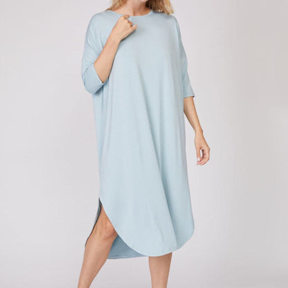 Full-Length Bamboo Lounge Shirt or Nightgown
