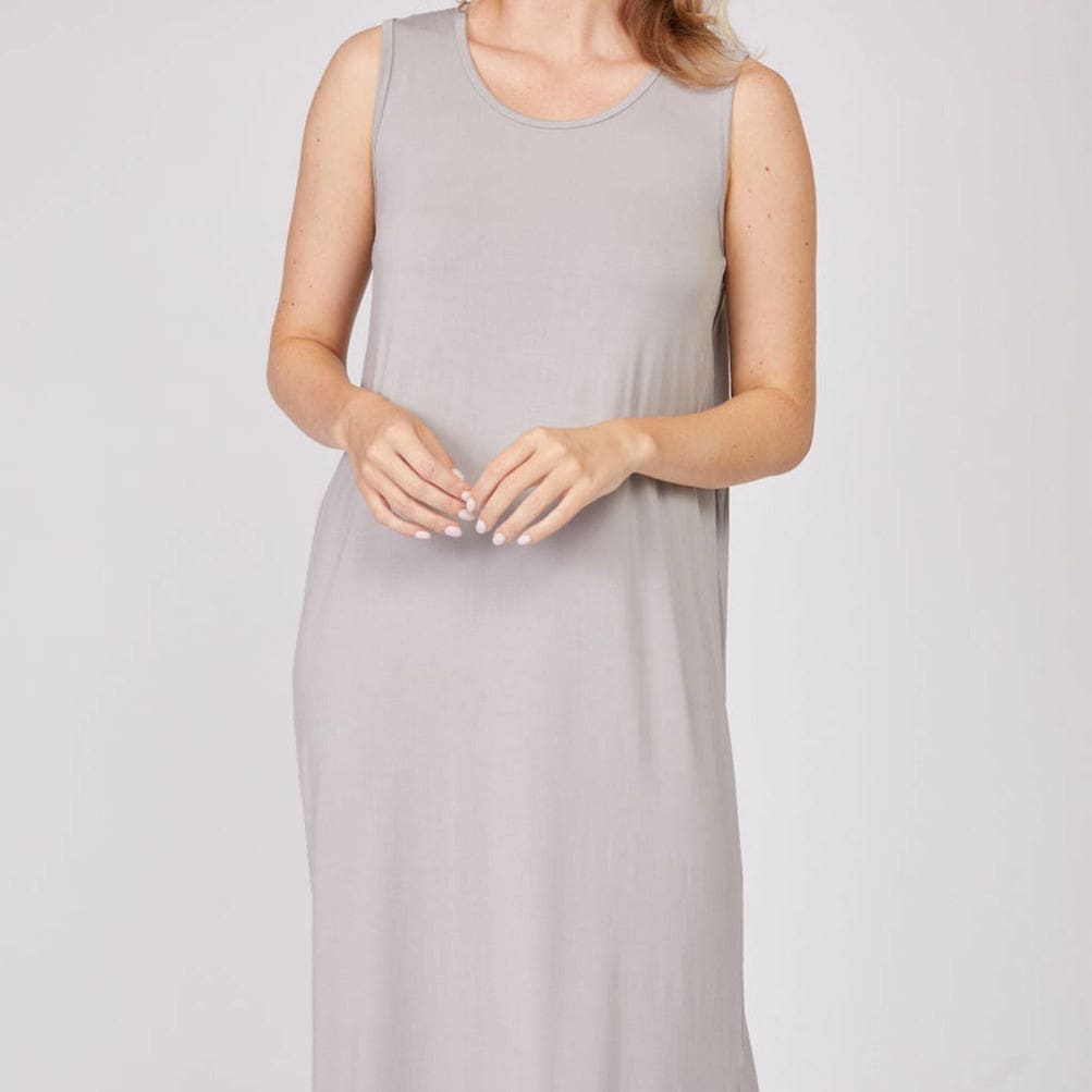 Sleeveless Bamboo Viscose Nightdress Loungewear Sterling Blue / Small - SHOO-FOO, comfort of natural fibers