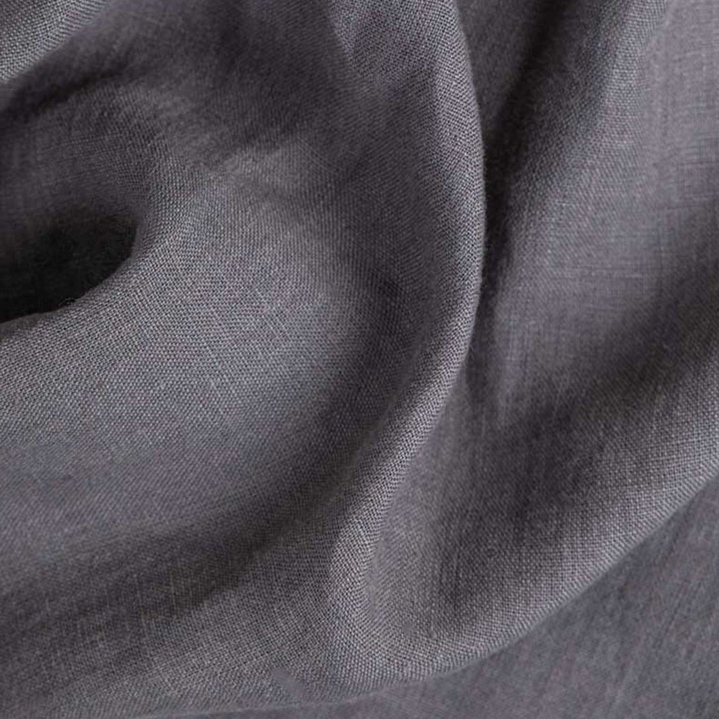 Pure European Linen Fitted Sheet | Charcoal Gray