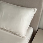 Bamboo Duvet Cover Set - Satin Weave - 400 TC - Various Colors Bamboo Sheets Set Cloud / full/double - SHOO-FOO, comfort of natural fibers