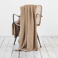 Flax Linen Waffle Throw - Various Colors - Everyday Comfort Linen Blankets Natural Linen - SHOO-FOO, comfort of natural fibers