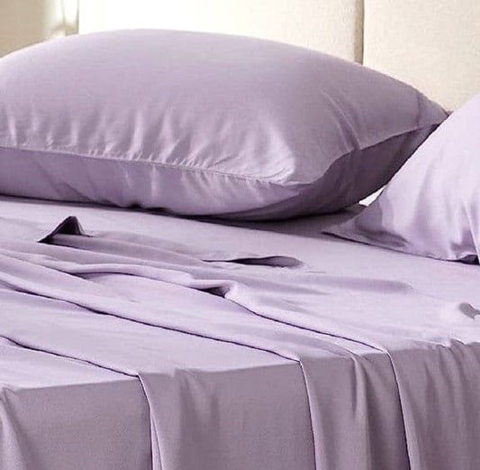 100% Bamboo Lavender Bed Sheets Set with 400 TC Fabric