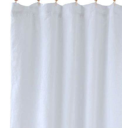 Washable Flax Linen Shower Curtain | Waterproof
