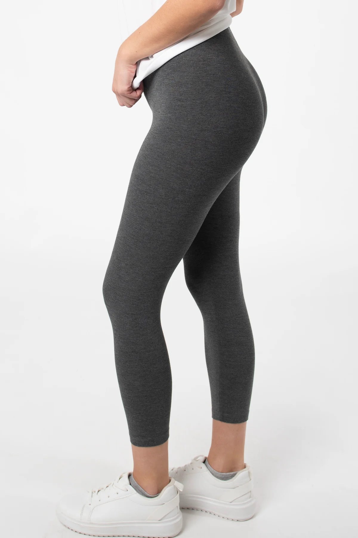 Comfy Bamboo Full-Length Leggings leggings Charcoal / XS - SHOO-FOO, comfort of natural fibers
