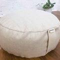 Buckwheat Zafu Cushion - in Natural Cotton & Linen casing Yoga accessories Default Title - SHOO-FOO, comfort of natural fibers