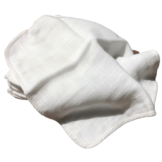 Bamboo Muslin Washcloth | Pack of 5 bamboo muslin washcloths - SHOO-FOO, the softness of bamboo