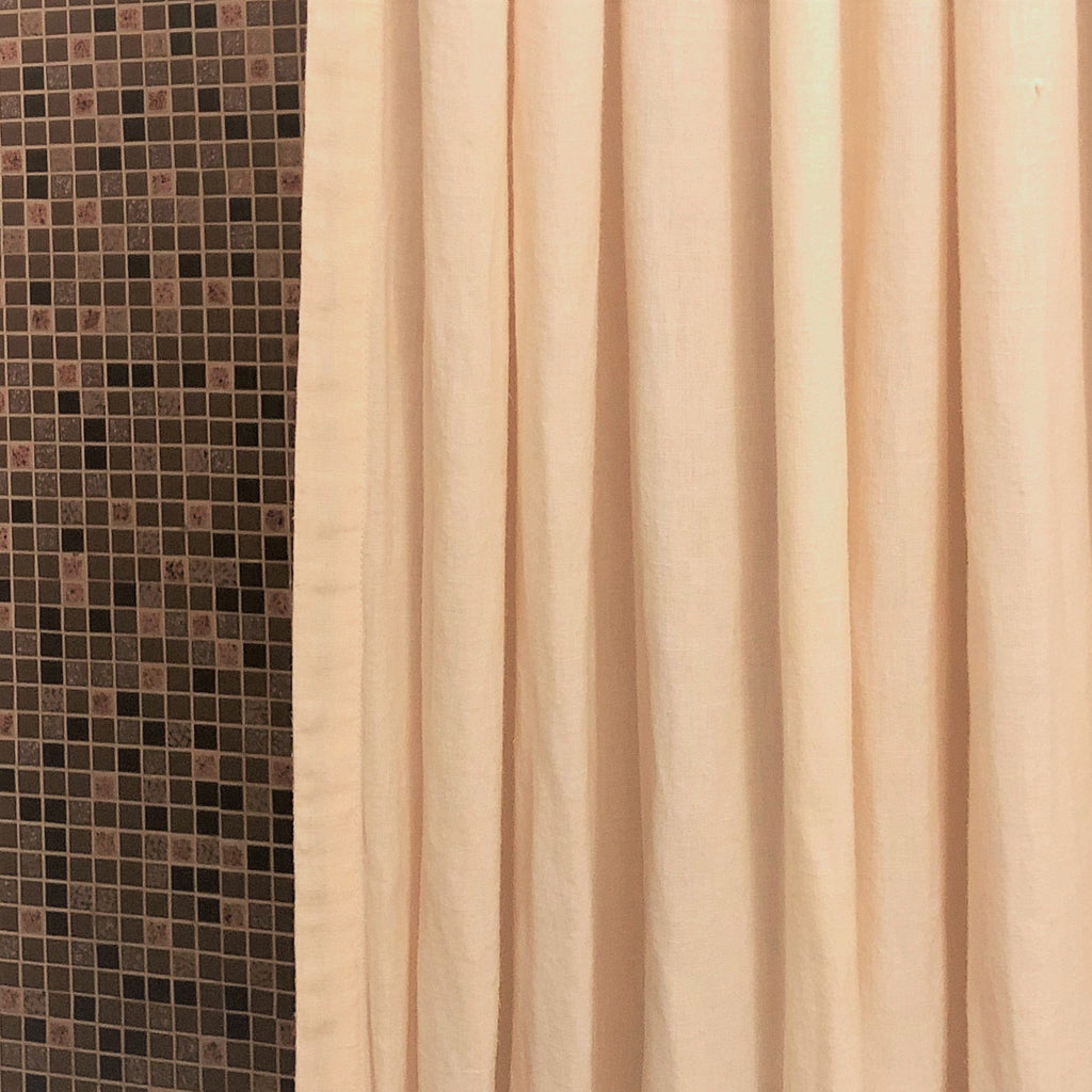 Natural Hemp Shower Curtains, Washable Fabric Curtains Hemp Shower Curtain Wheat - SHOO-FOO, comfort of natural fibers