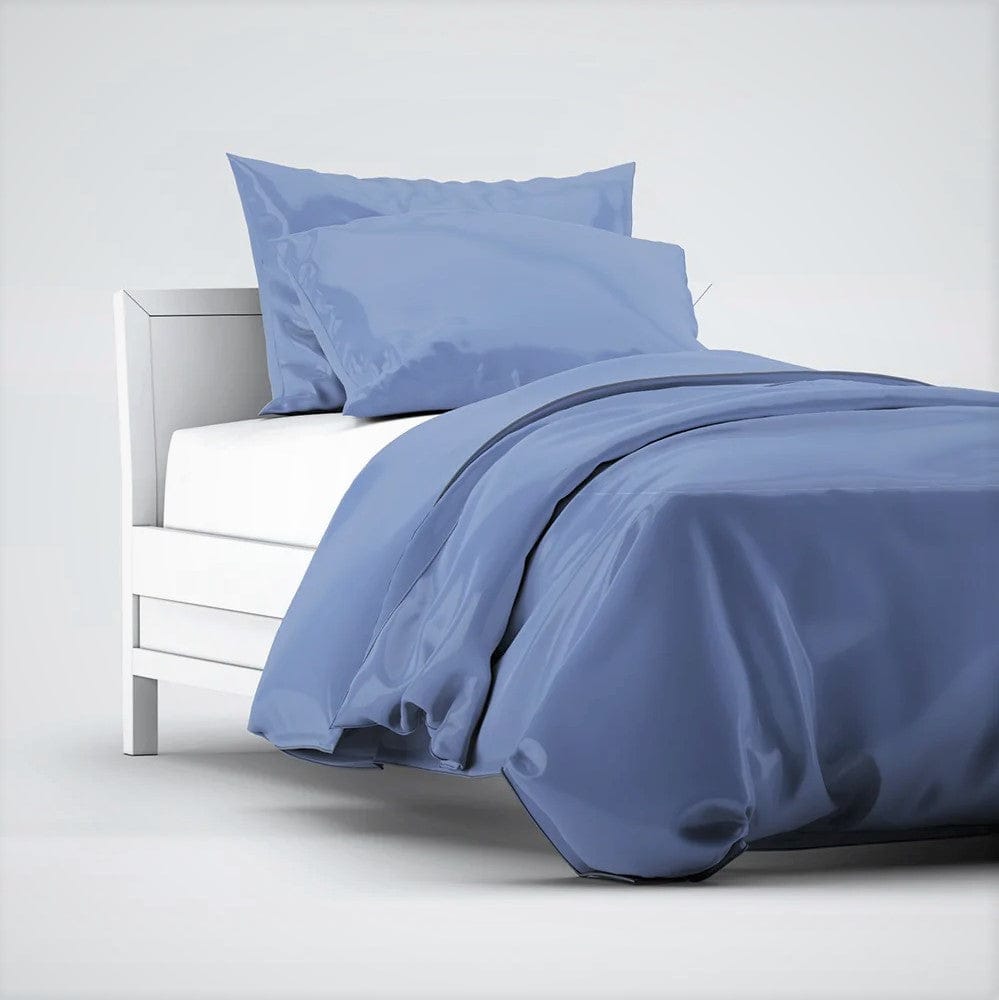 Bamboo Duvet Cover Set 100% | Satin Weave | 400 TC | Various Colors Bamboo Sheets Set Myosotis Blue / full/double - SHOO-FOO, comfort of natural fibers