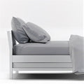 Owl Grey Bamboo Bed Sheets Set - 400TC - Satin Weave Bamboo Sheets Set Twin - SHOO-FOO, comfort of natural fibers