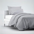 Bamboo Duvet Cover Set - Satin Weave - 400 TC - Various Colors Bamboo Sheets Set Grey Owl / full/double - SHOO-FOO, comfort of natural fibers
