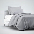 Bamboo Duvet Cover Set - Satin Weave - 400 TC - Various Colors Bamboo Sheets Set Grey Owl / full/double - SHOO-FOO, comfort of natural fibers