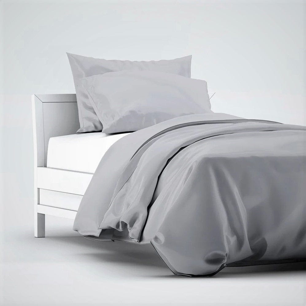 Bamboo Duvet Cover Set 100% | Satin Weave | 400 TC | Various Colors Bamboo Sheets Set Grey Owl / full/double - SHOO-FOO, comfort of natural fibers