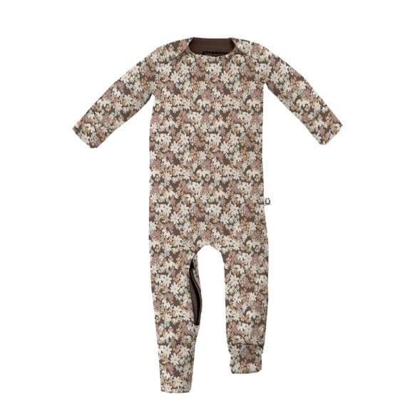 Bamboo Baby Footie - Convertible bamboo baby clothing 9-12 M / Garden - SHOO-FOO, comfort of natural fibers
