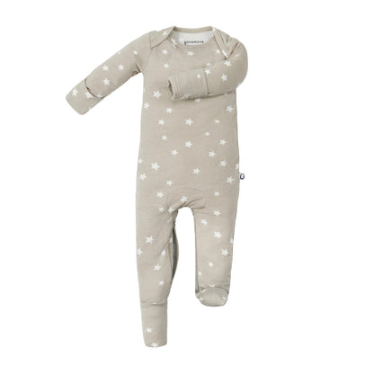 Bamboo Baby Footie - Convertible bamboo baby clothing 3-6 M / Star (twinkle) - SHOO-FOO, the softness of bamboo