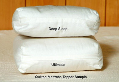 Organic Quilted Wool Mattress Topper Mattress - SHOO-FOO, the softness of bamboo